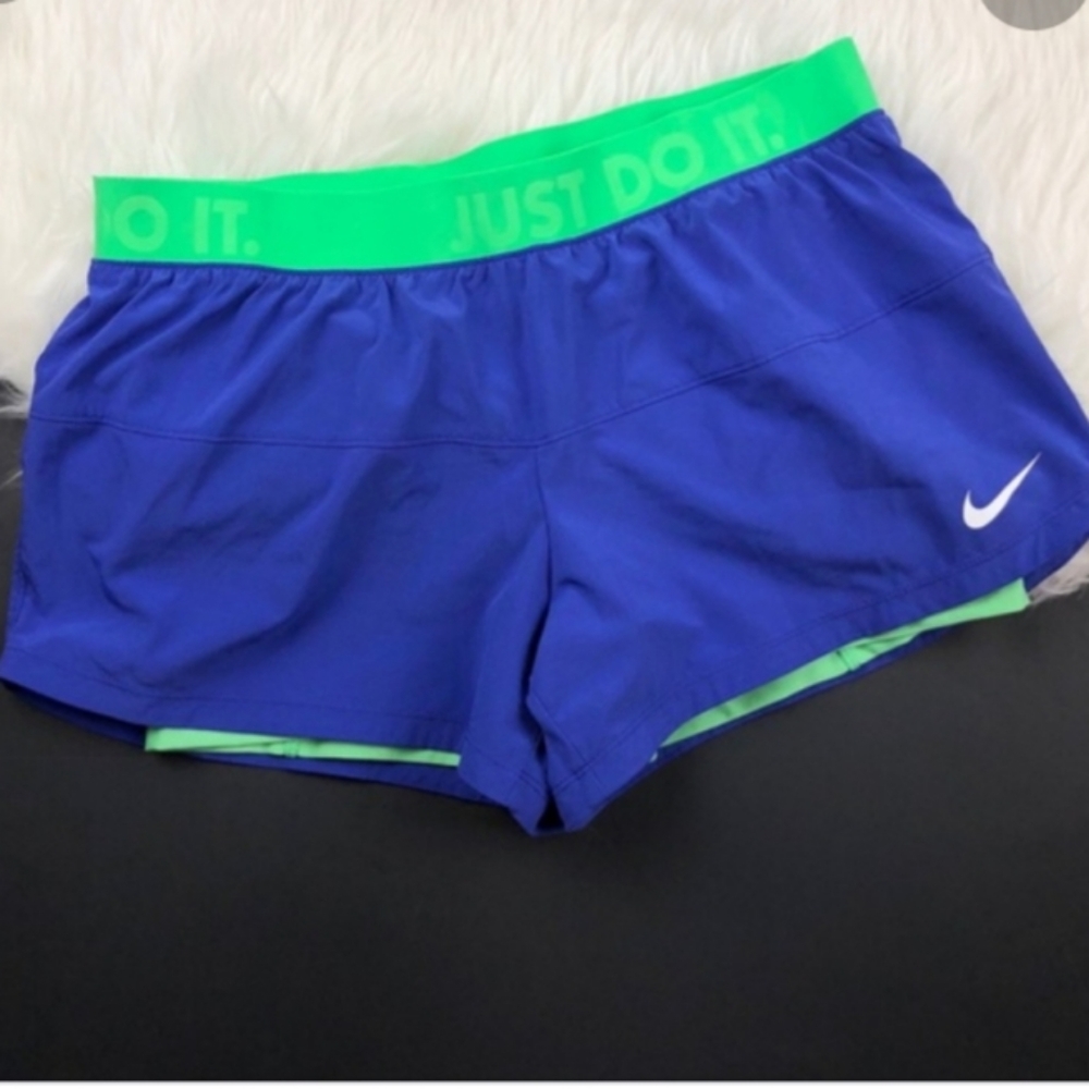 Blue nike shorts